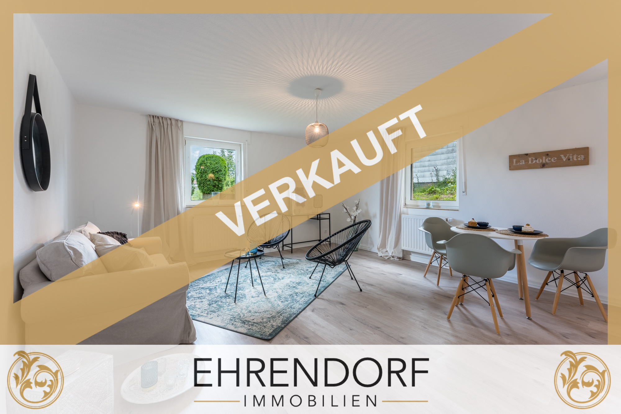 VERKAUFT !! 3-Zi. ETW mit Garten und Stellplatz